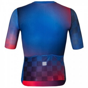 Μπλούζα με κοντό μανίκι Sportful ROCKET Jersey S/S - Blue/Red DRIMALASBIKES