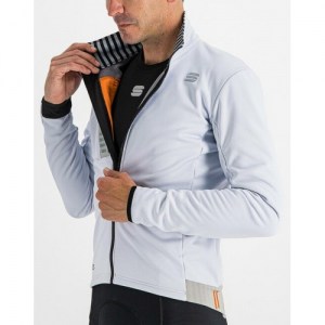 Χειμερινό jacket Sportful SUPER JACKET - Light Grey DRIMALASBIKES