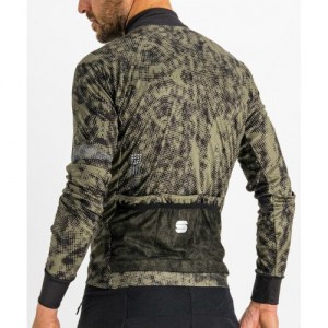 Μπλούζα με μακρύ μανίκι Sportful ESCAPE SUPERGIARA THERMAL Jersey Full Zip L/S - Beetle Black DRIMALASBIKES