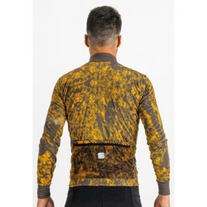 Μπλούζα με μακρύ μανίκι Sportful ESCAPE SUPERGIARA THERMAL Jersey Full Zip L/S - Cacao Golden Oak DRIMALASBIKES