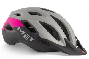 ΚΡΑΝΟΣ MET Crossover Grey Pink/Matt DRIMALASBIKES