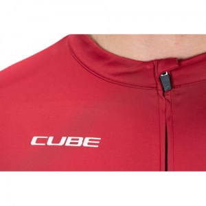  Μπλούζα με κοντό μανίκι Cube ATX Jersey Full Zip S/S - 11470 DRIMALASBIKES