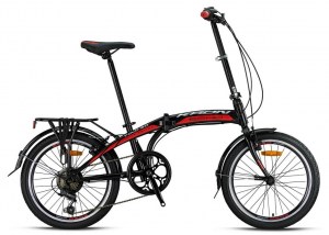 KRON echo fold 3.0 20" BLACK-RED/GREY DRIMALASBIKES