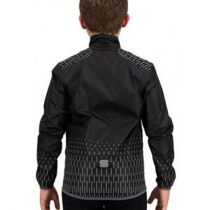 Χειμερινό Παιδικό Αντιανεμικό Sportful KID REFLEX JACKET - Black DRIMALASBIKES