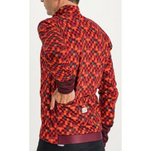 Χειμερινό jacket Sportful PIXEL JACKET - Red Wine DRIMALASBIKES